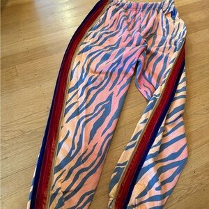 Aviator Nation Zebra Print Joggers